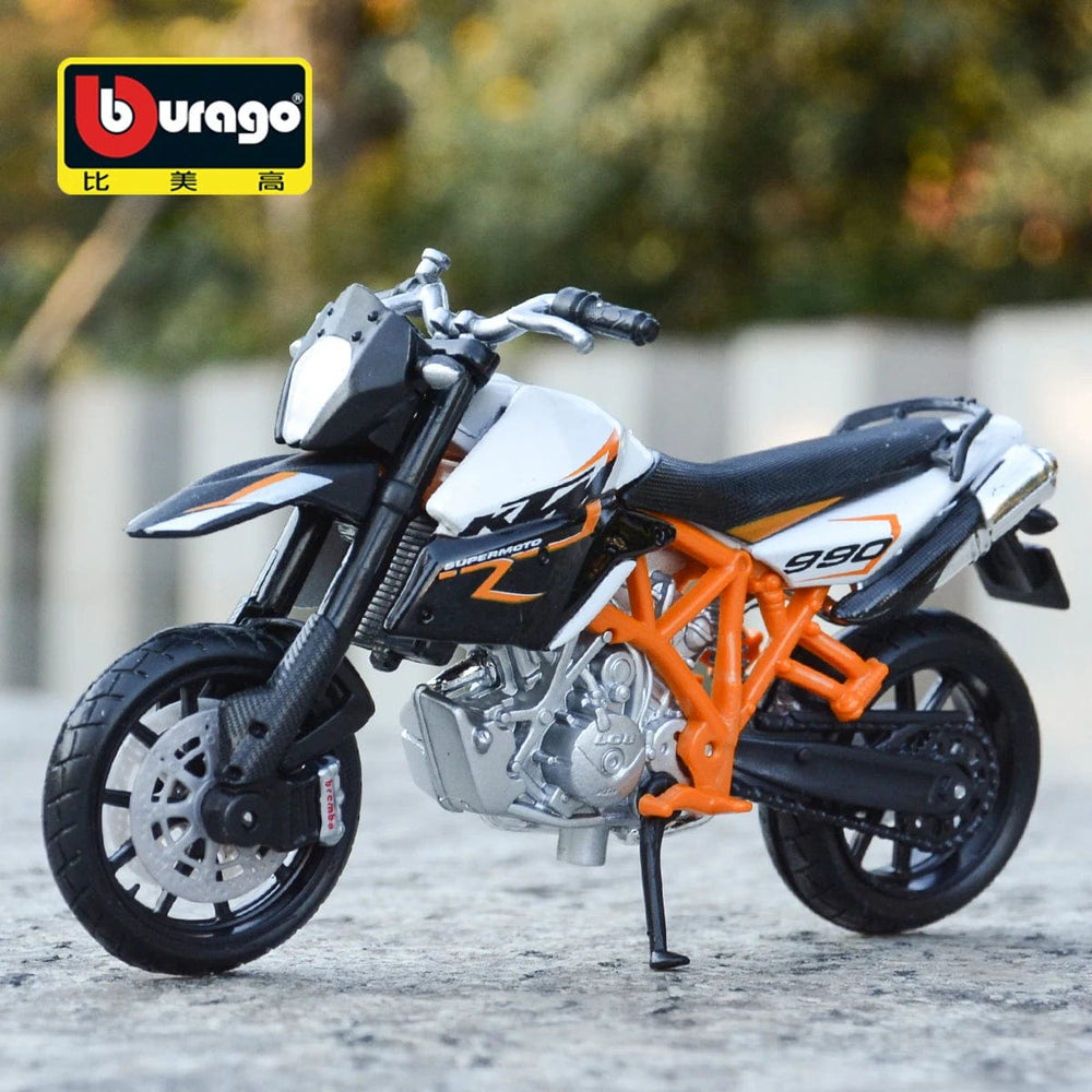 Planet Gates Bburago 1:18 KTM 990 Supermoto R Static Die Cast Vehicles Collectible Motorcycle Model Toys