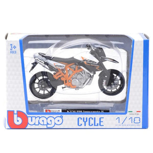 Planet Gates Bburago 1:18 KTM 990 Supermoto R Static Die Cast Vehicles Collectible Motorcycle Model Toys
