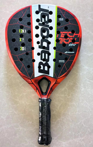 Planet Gates Beach Tennis Racket 3K Full Carbon Fiber Rough Surface Interlayer EVA Foam Opening or Hole in A Utensil Outdoor Sports Racquet