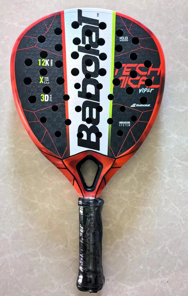 Planet Gates Beach Tennis Racket 3K Full Carbon Fiber Rough Surface Interlayer EVA Foam Opening or Hole in A Utensil Outdoor Sports Racquet
