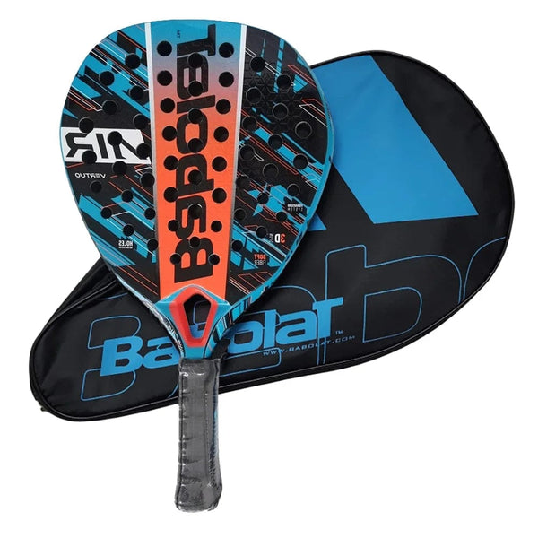 Planet Gates Beach Tennis Racket 3K Full Carbon Fiber Rough Surface Interlayer EVA Foam Opening or Hole in A Utensil Outdoor Sports Racquet