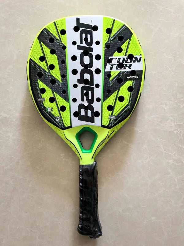 Planet Gates Beach Tennis Racket 3K Full Carbon Fiber Rough Surface Interlayer EVA Foam Opening or Hole in A Utensil Outdoor Sports Racquet