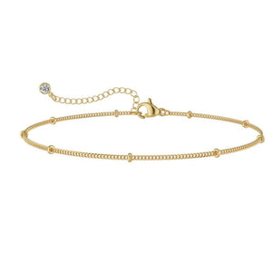 Planet Gates Bead 3pcs 14K Gold Plated STAINLESS Waterproof Bracelet Sets for Women Girls Snake Chain Cuban Link Cuff Bangle Stackable Bracelets