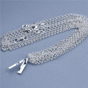 Planet Gates Bead Chain / 18 inch (45cm) 1pcs 925 Sterling Silver 16-30 Inches Rolo Bead Figaro Chain Necklace for Men Women 9 Designs Fashion Jewelry