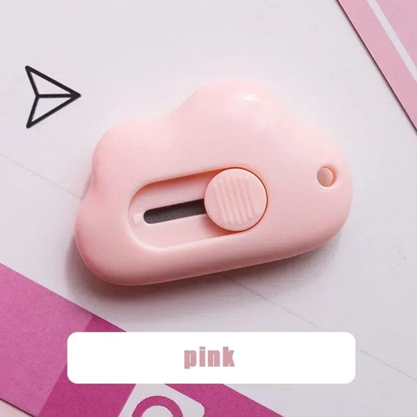 Planet Gates Bear paw-purple Cute Cartoon Cat Claw Mini Portable Retractable Paper Cutter Clouds Express Unboxer Paper Box Parcel Opener Utility Knife