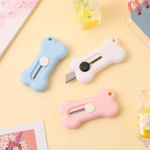 Planet Gates Bear paw-purple Cute Cartoon Cat Claw Mini Portable Retractable Paper Cutter Clouds Express Unboxer Paper Box Parcel Opener Utility Knife