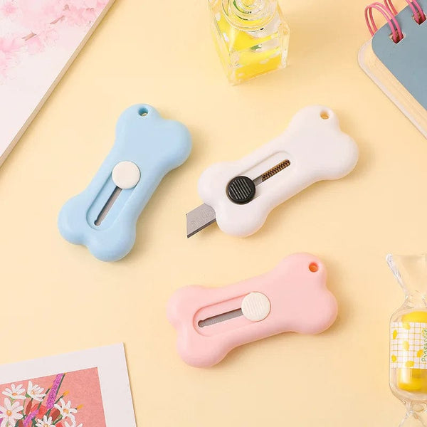 Planet Gates Bear paw-purple Cute Cartoon Cat Claw Mini Portable Retractable Paper Cutter Clouds Express Unboxer Paper Box Parcel Opener Utility Knife