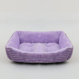 Planet Gates Bed for Dog Cat Pet Square Plush Kennel Medium Small Dog Sofa Bed Cushion Pet Calming Dog Bed House Pet Supplies Accessories