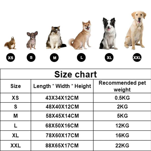 Planet Gates Bed for Dog Cat Pet Square Plush Kennel Medium Small Dog Sofa Bed Cushion Pet Calming Dog Bed House Pet Supplies Accessories