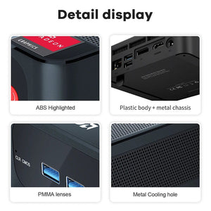 Planet Gates Beelink Mini PC SER5 Max AMD Ryzen 7 5800H DDR4 16G 500G NVME SSD 32G 500G SER5 Pro 32G 1T WiFi6 4K Type-C Gaming Mini Computer