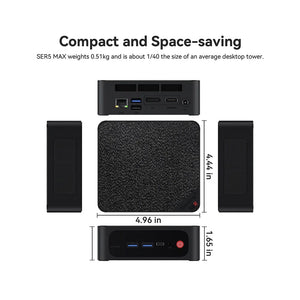 Planet Gates Beelink Mini PC SER5 Max AMD Ryzen 7 5800H DDR4 16G 500G NVME SSD 32G 500G SER5 Pro 32G 1T WiFi6 4K Type-C Gaming Mini Computer