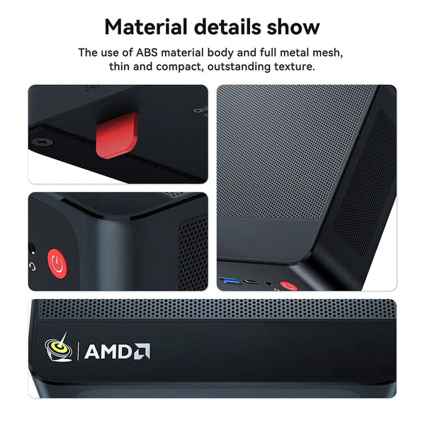 Planet Gates Beelink Mini PC SER5 Max AMD Ryzen 7 5800H DDR4 16G 500G NVME SSD 32G 500G SER5 Pro 32G 1T WiFi6 4K Type-C Gaming Mini Computer