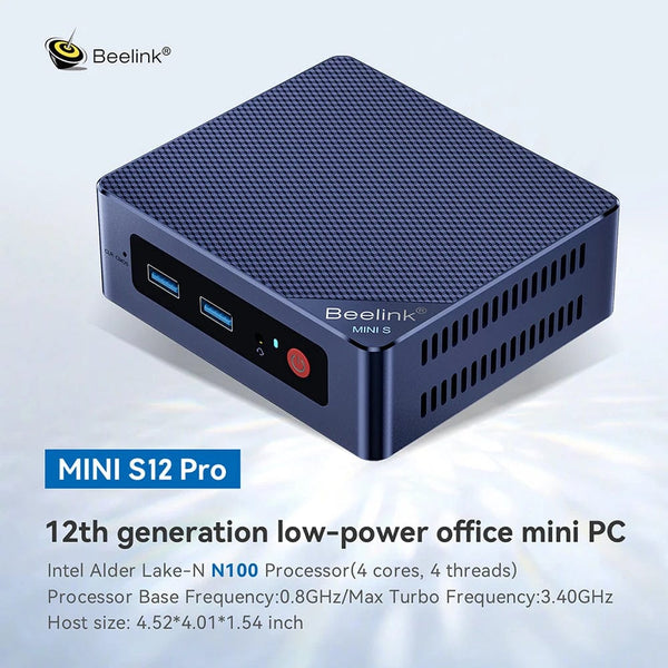 Planet Gates Beelink Mini S12 Pro N100 Intel 12th 16G 500G Mini S Intel 11th Gen N5095 DDR4 8GB 128GB SSD Desktop Gaming Computer N95 VS GK3V
