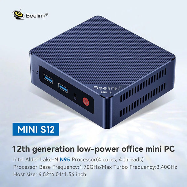 Planet Gates Beelink Mini S12 Pro N100 Intel 12th 16G 500G Mini S Intel 11th Gen N5095 DDR4 8GB 128GB SSD Desktop Gaming Computer N95 VS GK3V