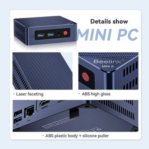 Planet Gates Beelink Mini S12 Pro N100 Intel 12th 16G 500G Mini S Intel 11th Gen N5095 DDR4 8GB 128GB SSD Desktop Gaming Computer N95 VS GK3V