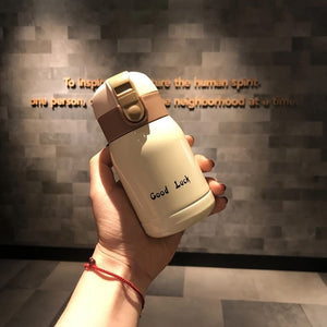 Planet Gates Beige 1pc, Mini Vacuum Flask, Insulated Water Bottles, Travel Thermal Cups, For Hot And Cold Beverages, Summer Winter Drinkware, Gifts