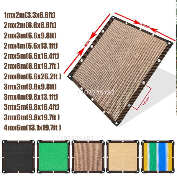 Planet Gates Beige / 3x6m Outdoor HDPE sunshade umbrellas, gardens, buildings, shading nets, balconies, sunshades, terraces, swimming pool tents