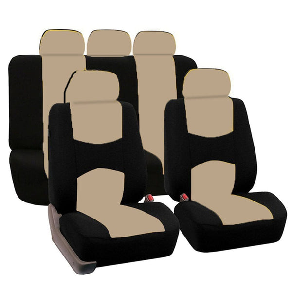 Planet Gates Beige Car Seat Cover For 5 Seats Universal Fit Seat Covers For SUV Interior Accessories Car Seat Protector For Cars Trucks And SUV