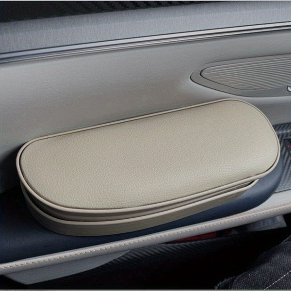 Planet Gates Beige Color Upgrade Your Car's Interior with This Multifunctional Auto Retractable Storage Box & Armrest Pad!
