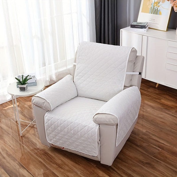 Planet Gates Beige / Recliner 55*200CM/21.7*78.8IN 1pc Waterproof Recliner Cover Sofa Slipcover Washable Recliner Chair Cover Recliner Slipcover For Living Room Non-Slip Furniture Protector For Pets Dogs Cats Living Room Home Decor