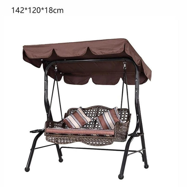 Planet Gates Beige  S / CHINA Swing Cover Shade Awnings Park Rain-Proof Cover Outdoor Patio Swing Chair Dust Covers Waterproof Swing Seat Sunscreen Top Cover