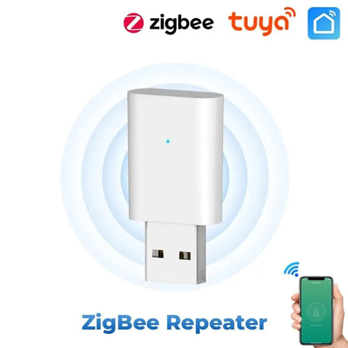 Planet Gates Beige Tuya ZigBee Signal Repeater USB Signal Amplifier Extender ZigBee Gateway Smart Home Devices Smart Automation For Smart Life New