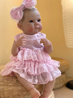 Planet Gates Bettie Girl 18 Inch Bettie Full Body Soft Silicone Girl Reborn Baby Doll With Painted Lifelike Hair Bebe Reborn Toys