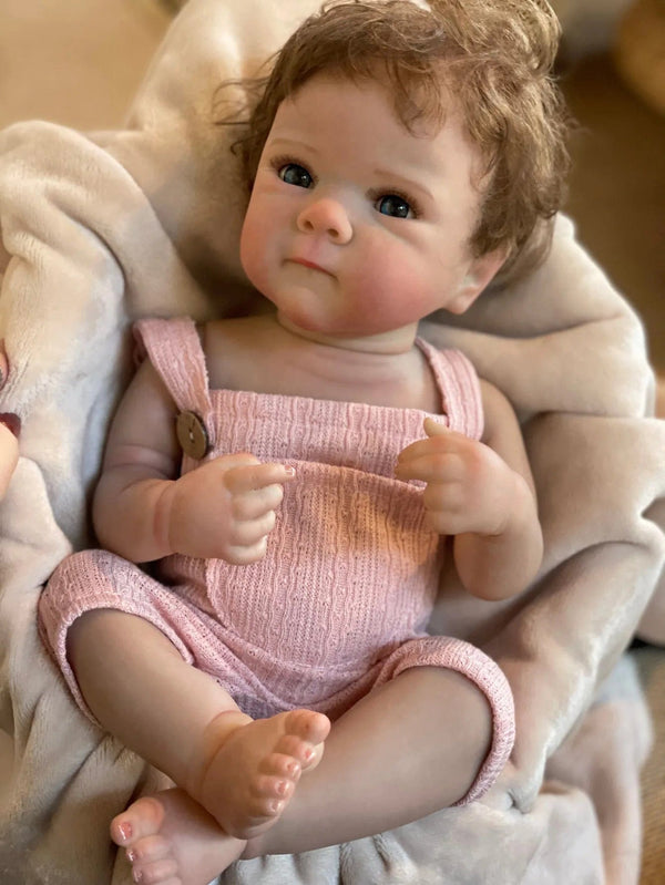 Planet Gates Bettie Girl 18 Inch Lifelike Bebe Bettie Girl Full Silicone Vinyl 3D Painted Newborn Baby Doll For Children Birthday Gifts