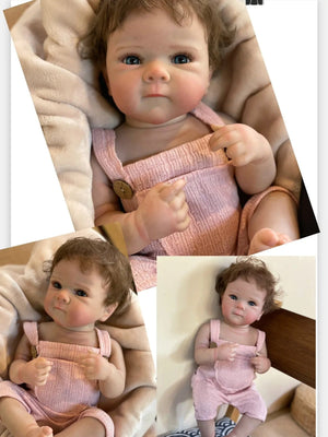 Planet Gates Bettie Girl 18 Inch Lifelike Bebe Bettie Girl Full Silicone Vinyl 3D Painted Newborn Baby Doll For Children Birthday Gifts