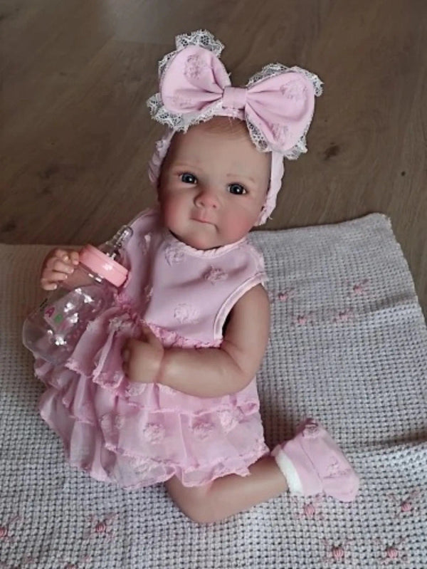 Planet Gates Bettie Girl 18 Inch Lifelike Full Silicone Vinyl Reborn Girl Bettie Bebe Handmade Newborn Baby Doll For Kids Gifts