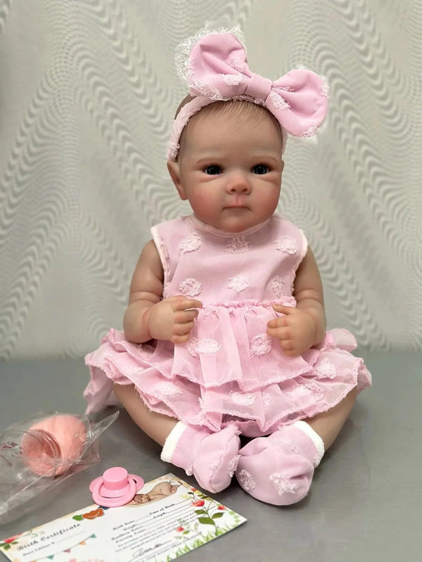 Planet Gates Bettie Girl 18 Inch Lifelike Full Silicone Vinyl Reborn Girl Bettie Bebe Handmade Newborn Baby Doll For Kids Gifts