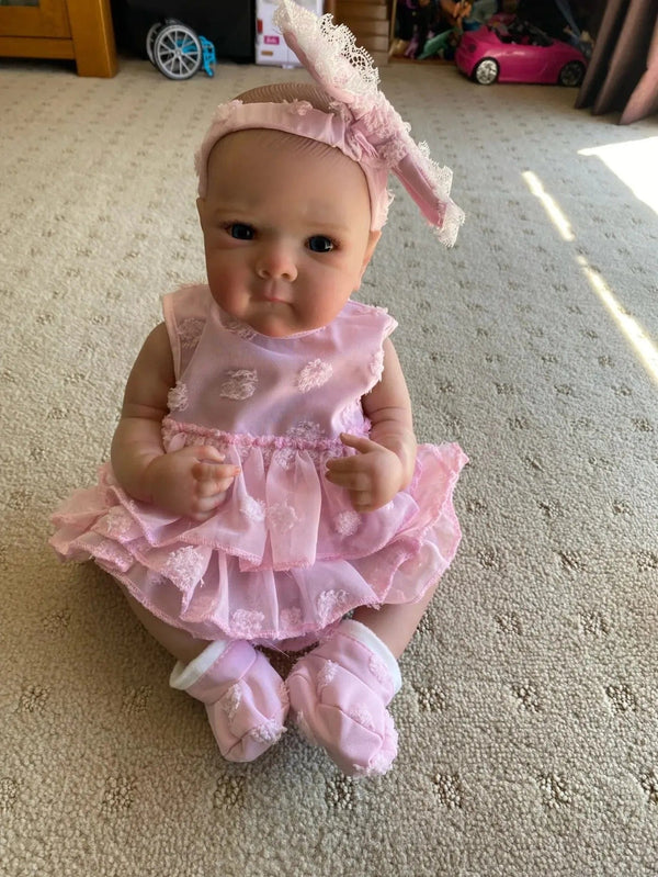 Planet Gates Bettie Girl 18 Inch Lifelike Full Silicone Vinyl Reborn Girl Bettie Bebe Handmade Newborn Baby Doll For Kids Gifts