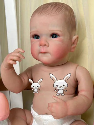 Planet Gates Bettie Girl 18 Inch Lifelike Full Silicone Vinyl Reborn Girl Bettie Bebe Handmade Newborn Baby Doll For Kids Gifts