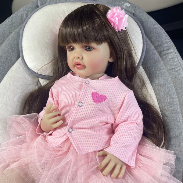 Planet Gates Betty Girl MRB 55CM Finished Reborn Doll Full Silicone Vinyl Girl Body Washable Betty Princess Toddler Bebe Birthday Christmas Gift