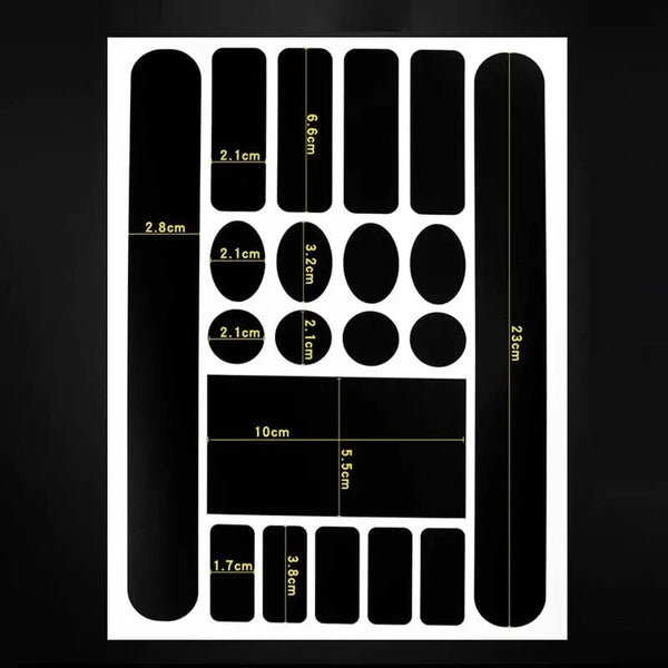 Planet Gates Bicycle Chain Protection Sticker Mountain Bike Care Chain Sticker Folding Frame Protective Film Anti-scratch Rhino Skin Sticker