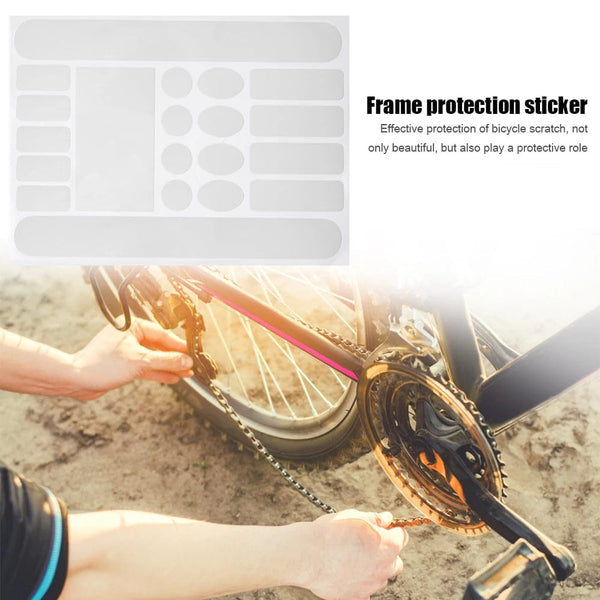 Planet Gates Bicycle Chain Protection Sticker MTB Bike Anti-scratch Anti-Rub Frame Protector Film Anti-scratch Sticker Frame Safety Tape