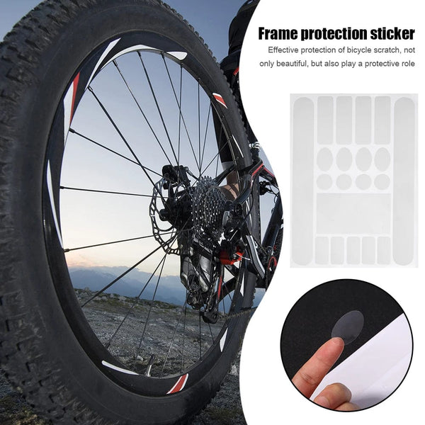 Planet Gates Bicycle Chain Protection Sticker MTB Bike Anti-scratch Anti-Rub Frame Protector Film Anti-scratch Sticker Frame Safety Tape
