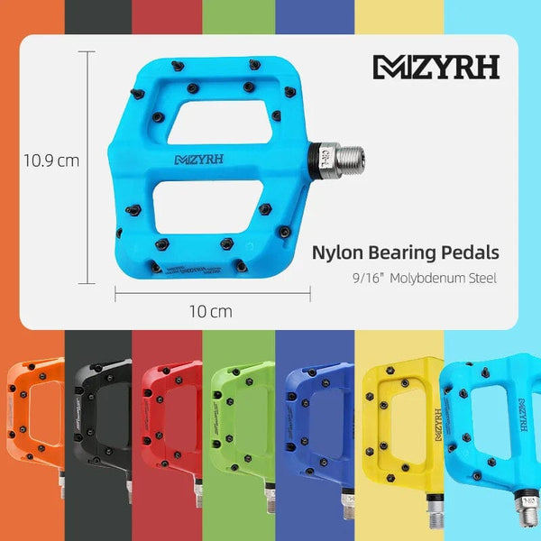 Planet Gates Bicycle Pedal Anti-slip Ultralight Nylon MTB Mountain Bike Pedal Sealed Bearings Pedals Bicycle Accessories Parts