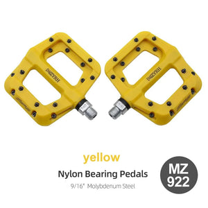 Planet Gates Bicycle Pedal Anti-slip Ultralight Nylon MTB Mountain Bike Pedal Sealed Bearings Pedals Bicycle Accessories Parts