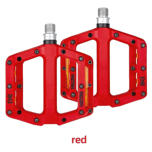 Planet Gates Bicycle Pedal Anti-slip Ultralight Nylon MTB Mountain Bike Pedal Sealed Bearings Pedals Bicycle Accessories Parts