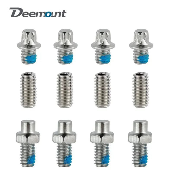 Planet Gates Bicycle Pedal Spikes 25PCS Anti-skip Steel Studs M4 Threading Bolts Pin Nail for Cycle Pedals Bike Accessories