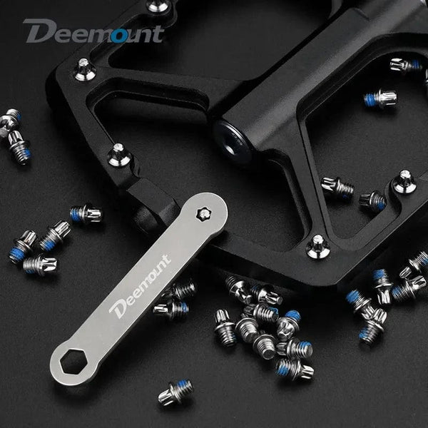 Planet Gates Bicycle Pedal Spikes 25PCS Anti-skip Steel Studs M4 Threading Bolts Pin Nail for Cycle Pedals Bike Accessories