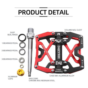 Planet Gates Bicycle Pedal Ultralight Aluminium Alloy 3 Bearings Bicycle Pedals 14 colors Road MTB Pedals  Waterproof Bicycle Parts