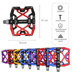 Planet Gates Bicycle Pedal Ultralight Aluminium Alloy 3 Bearings Bicycle Pedals 14 colors Road MTB Pedals  Waterproof Bicycle Parts