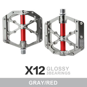 Planet Gates Bicycle Pedals 3 Bearings MTB Anti-slip Ultralight Aluminum Mountain Road Bike Platform Pedals Cycling Accessories