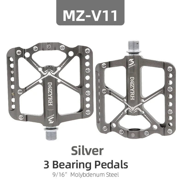 Planet Gates Bicycle Pedals 3 Bearings MTB Anti-slip Ultralight Aluminum Mountain Road Bike Platform Pedals Cycling Accessories