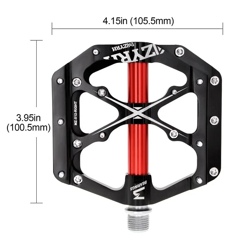 Planet Gates Bicycle Pedals 3 Bearings MTB Anti-slip Ultralight Aluminum Mountain Road Bike Platform Pedals Cycling Accessories