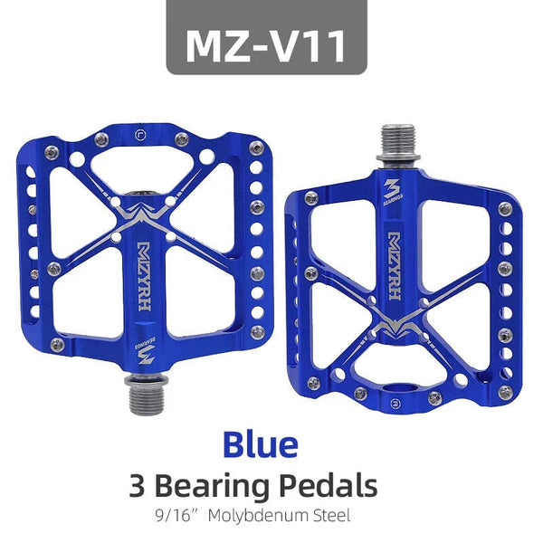 Planet Gates Bicycle Pedals 3 Bearings MTB Anti-slip Ultralight Aluminum Mountain Road Bike Platform Pedals Cycling Accessories