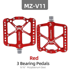Planet Gates Bicycle Pedals 3 Bearings MTB Anti-slip Ultralight Aluminum Mountain Road Bike Platform Pedals Cycling Accessories