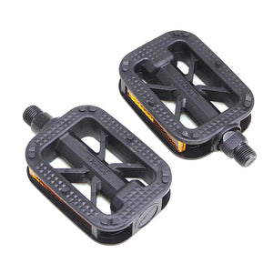 Planet Gates Bicycle Pedals Ultralight Flat Platform Bike Pedals for Mountain Bike 9/16 Inch 1/2 Inch Cycling Sealed DU Bearing Pedals